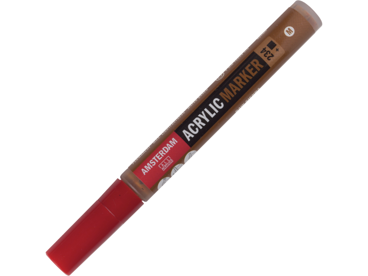 AMSTERDAM ACRYL MARKER 3-4MM RUND SIENA NATUR 1