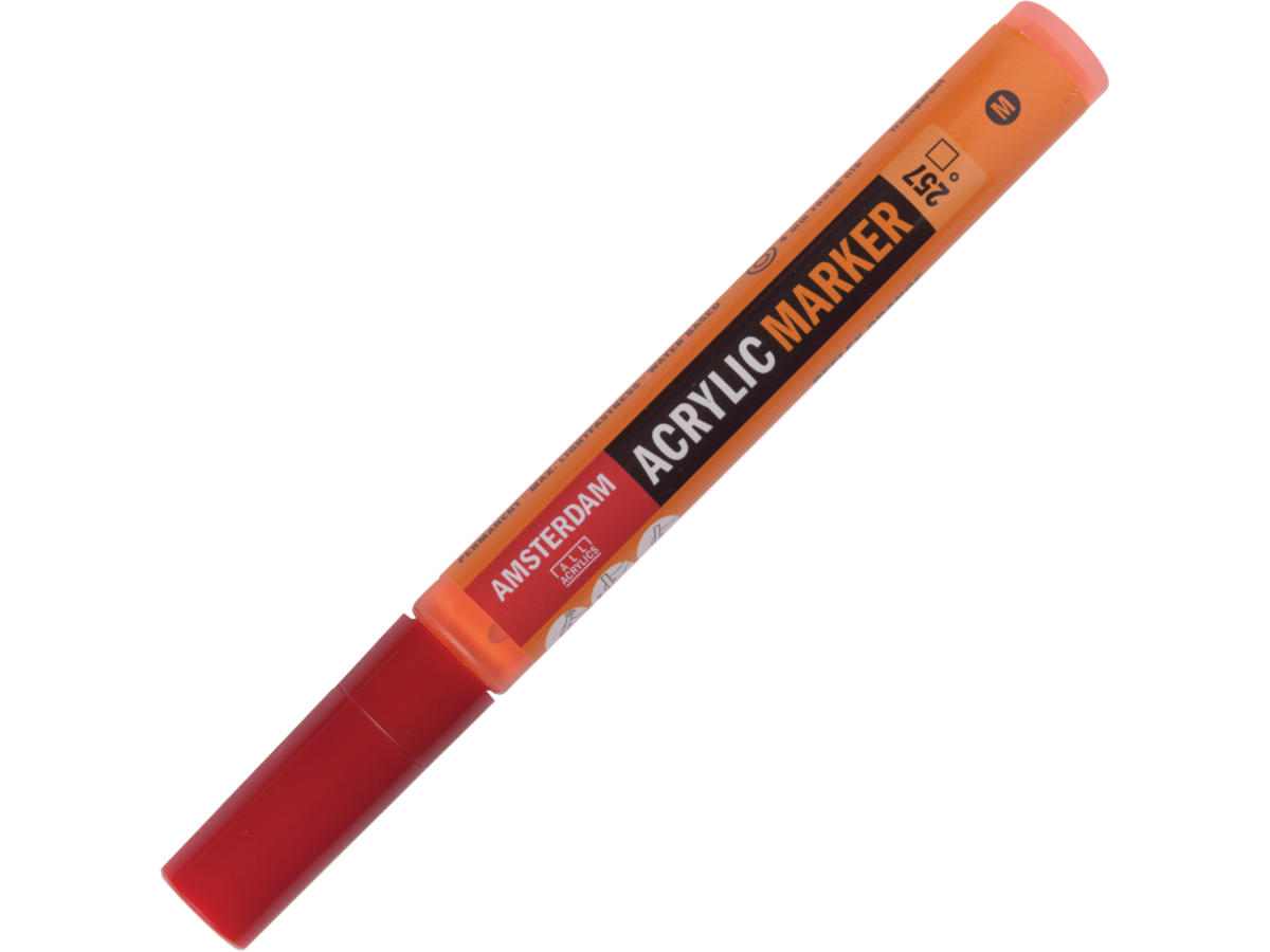 AMSTERDAM ACRYL MARKER 3-4MM RUND REFLEXORANGE 1