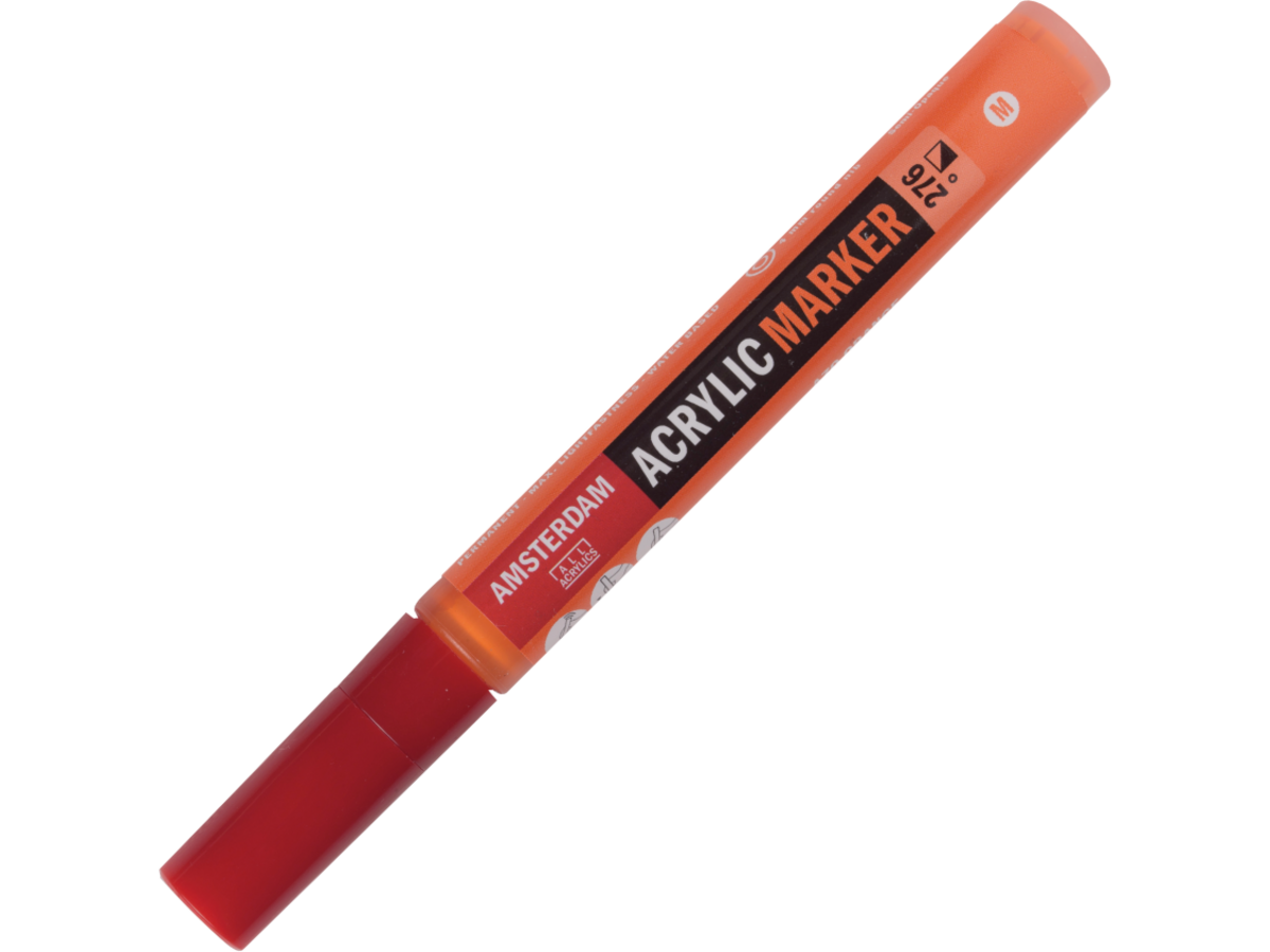AMSTERDAM ACRYL MARKER 3-4MM RUND AZO ORANGE 1