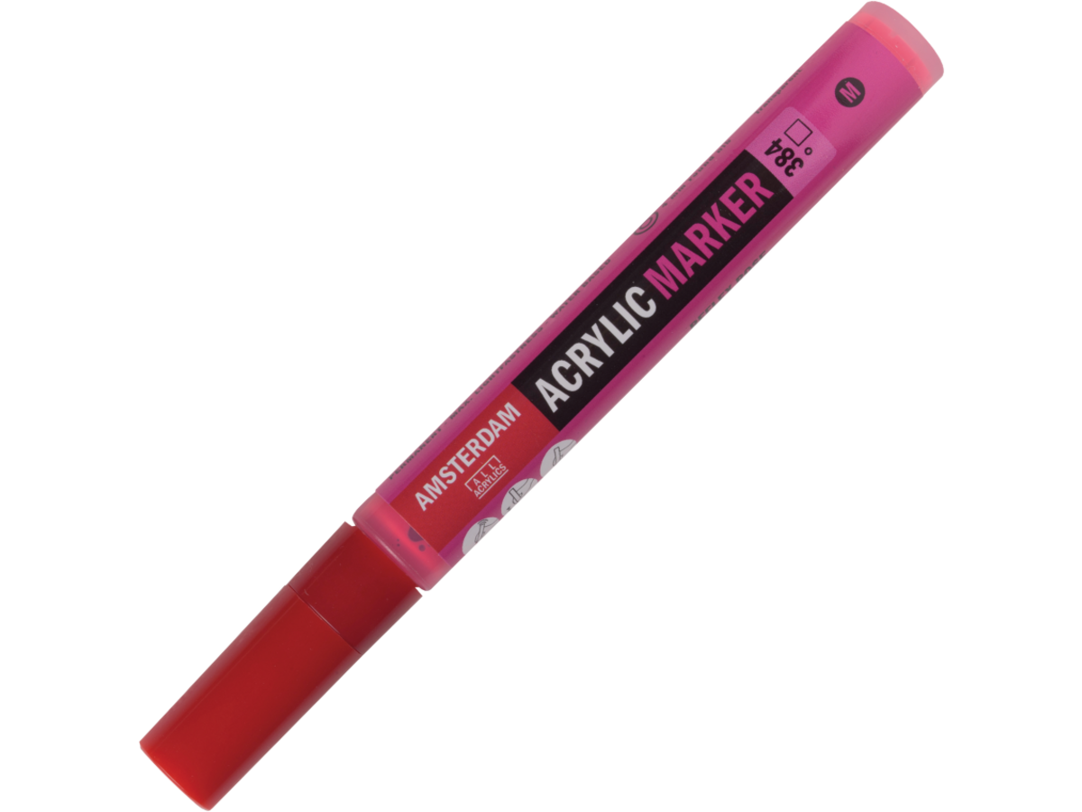AMSTERDAM ACRYL MARKER 3-4MM RUND REFLEXROSA 1