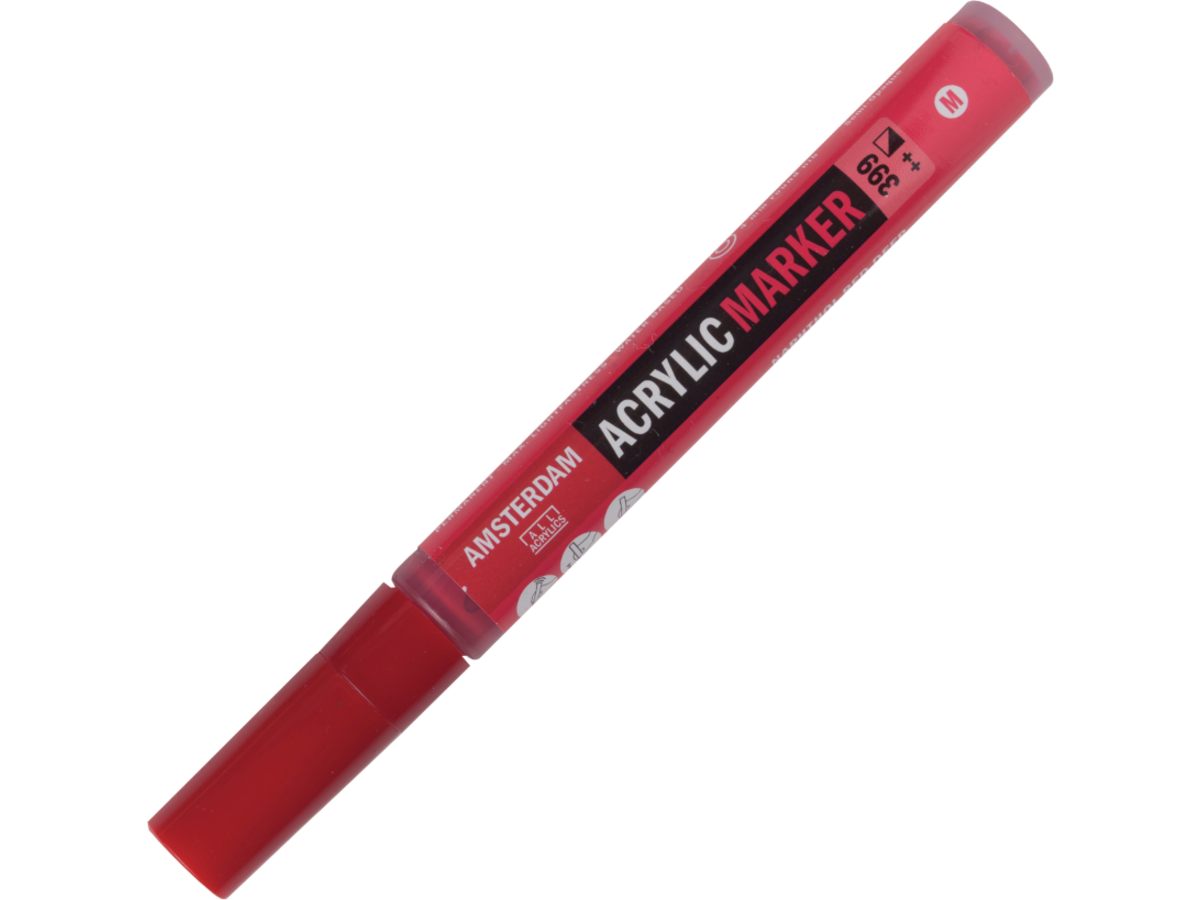 AMSTERDAM ACRYL MARKER 3-4MM RUND NAPHTOLROT DUNKEL 1