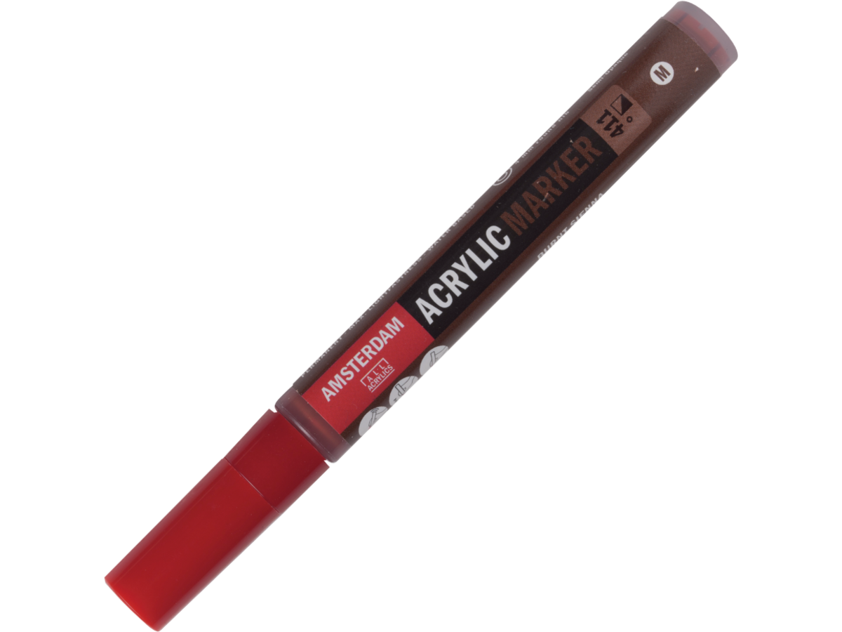 AMSTERDAM ACRYL MARKER 3-4MM RUND SIENA GEBRANNT 1