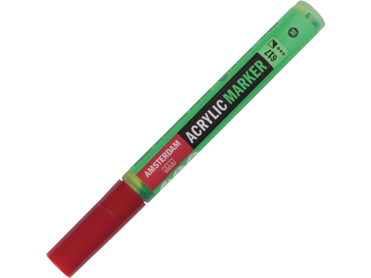 AMSTERDAM ACRYL MARKER 3-4MM RUND GELBGRÜN 1