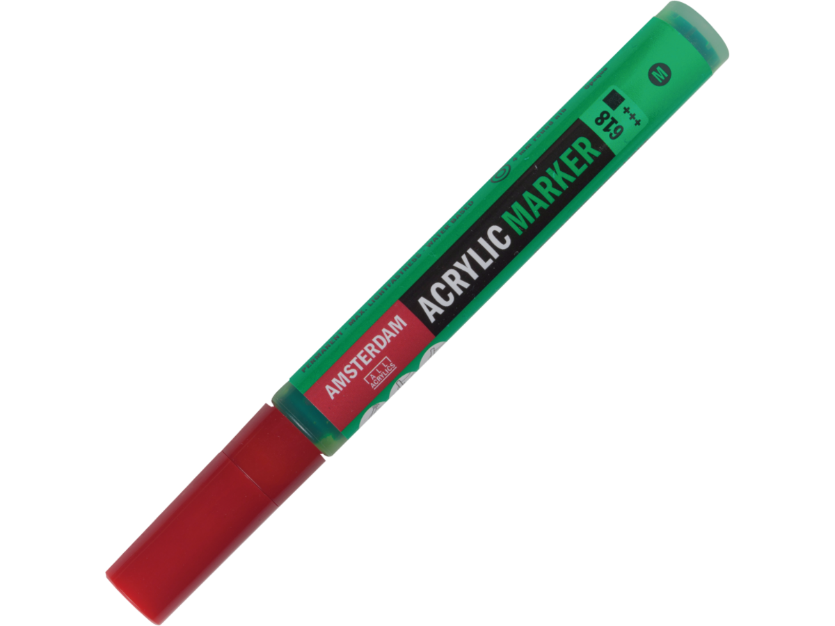 AMSTERDAM ACRYL MARKER 3-4MM RUND PERMANENTGRÜN HELL 1