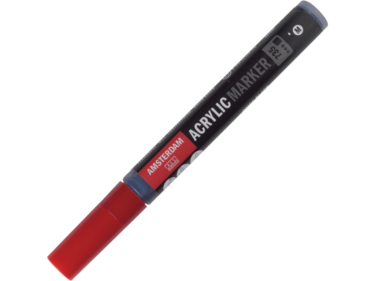 AMSTERDAM ACRYL MARKER 3-4MM RUND OXIDSCHWARZ 1