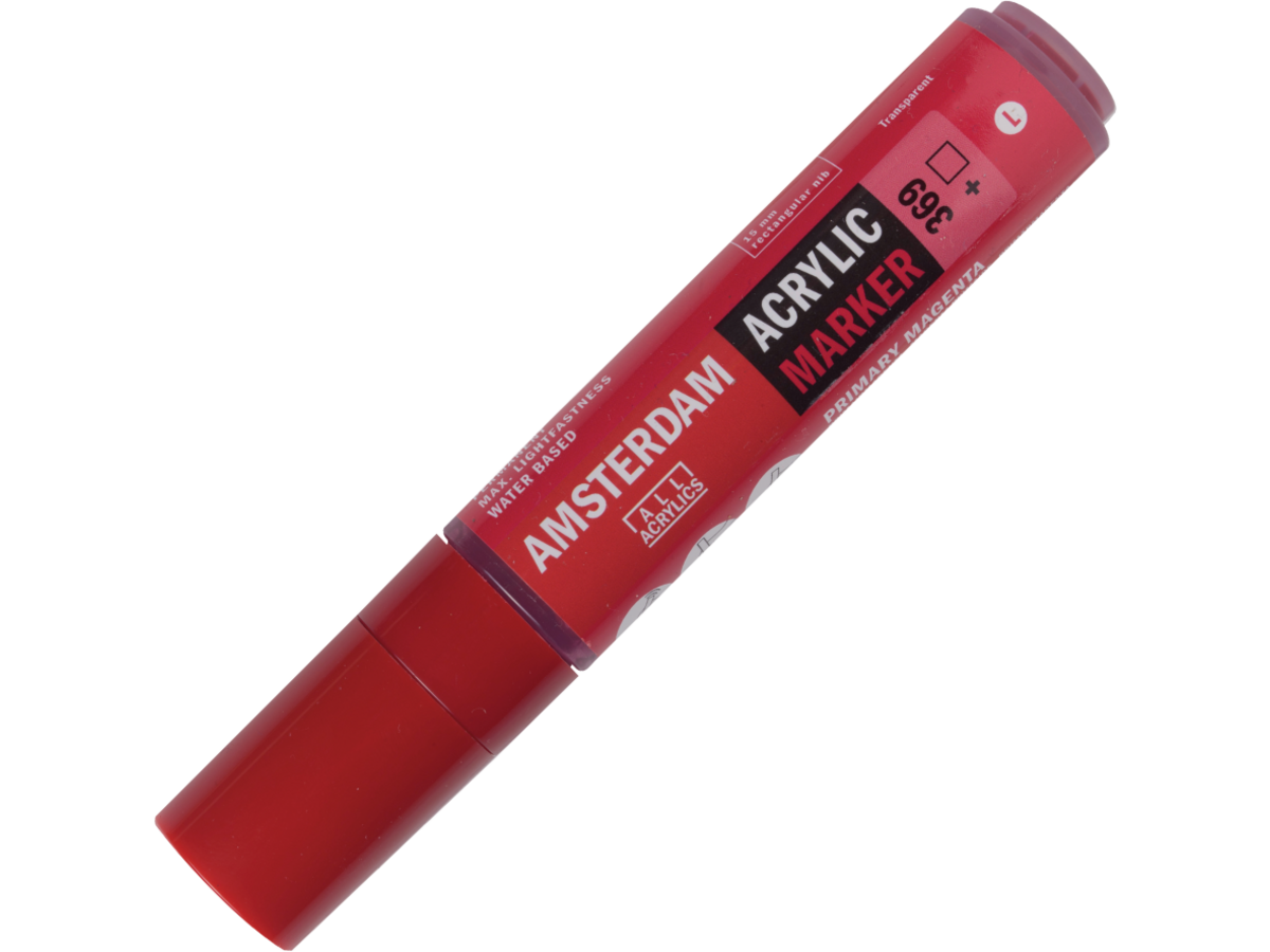 AMSTERDAM ACRYL MARKER 15MM KANTIG PRIMÄRMAGENTA 1