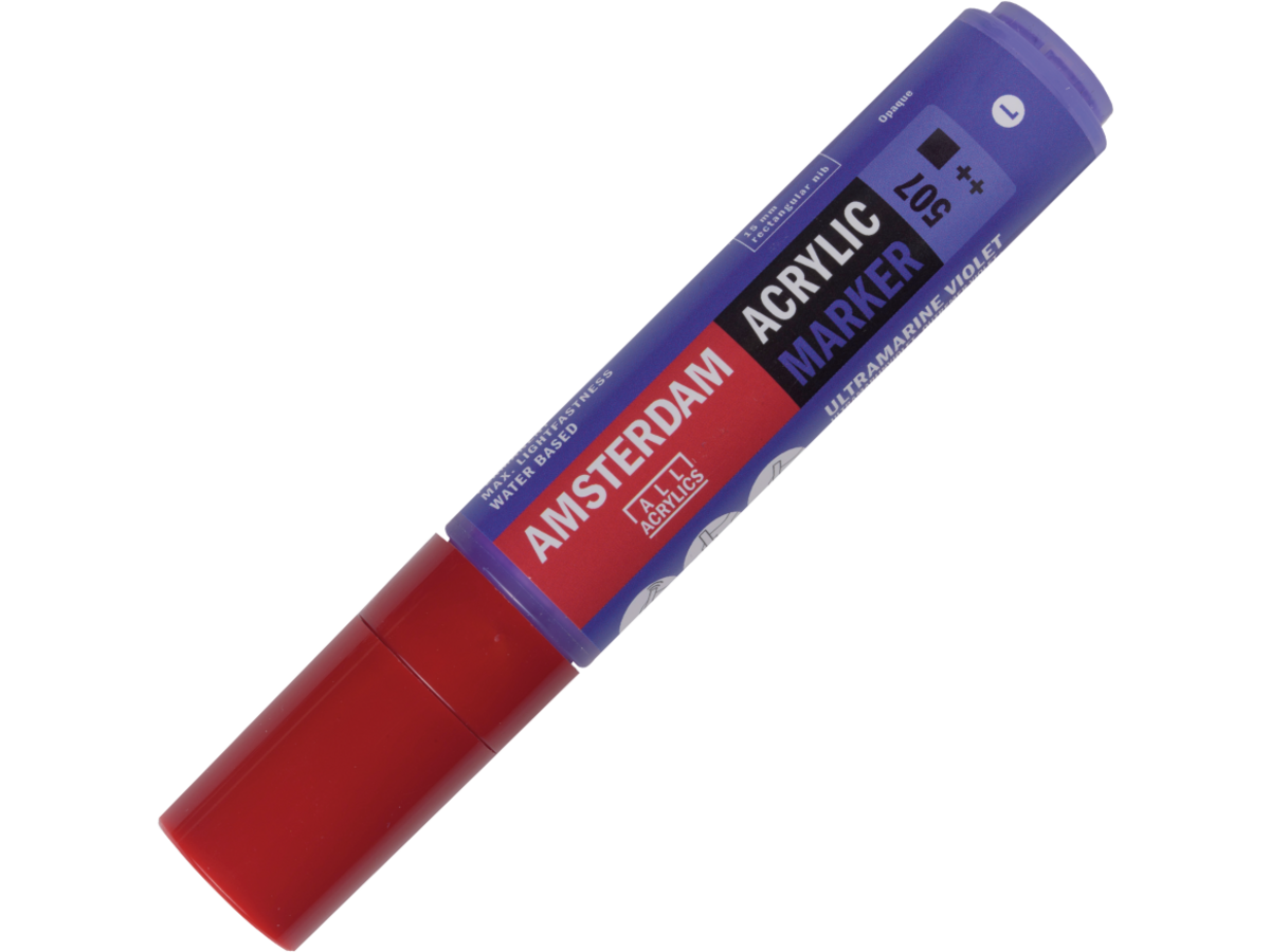 AMSTERDAM ACRYL MARKER 15MM KANTIG ULTRAMARIN VIOLETT 1