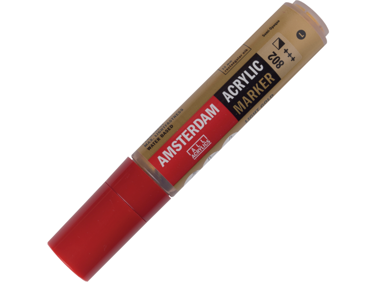 AMSTERDAM ACRYL MARKER 15MM KANTIG GOLD HELL 1