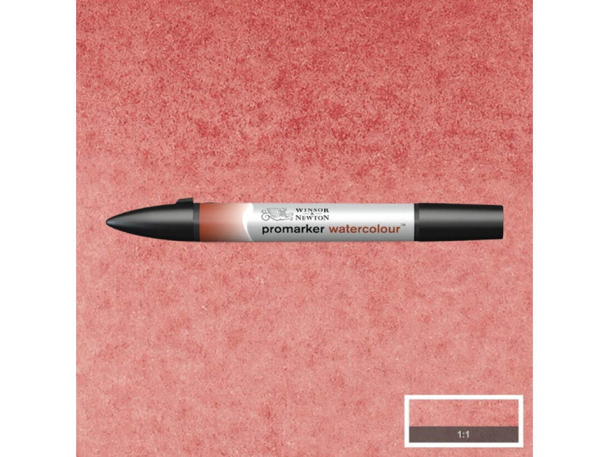 WINSOR & NEWTON PROMARKER WATERCOLOUR 061 BURNT RED 1