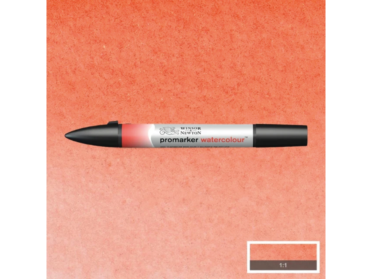 WINSOR & NEWTON PROMARKER WATERCOLOUR 095 CADMIUM RED HUE 1