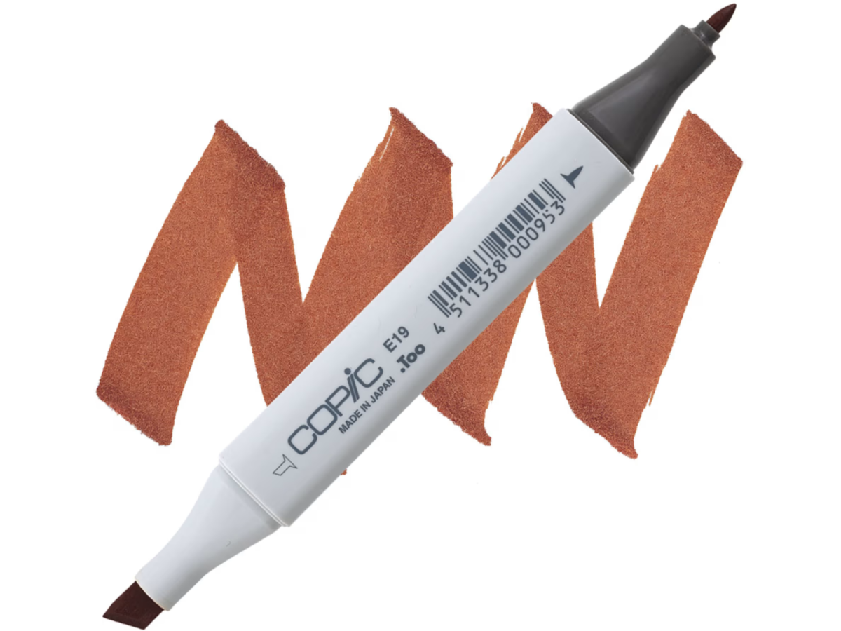COPIC CLASSIC MARKER E19 REDWOOD 1