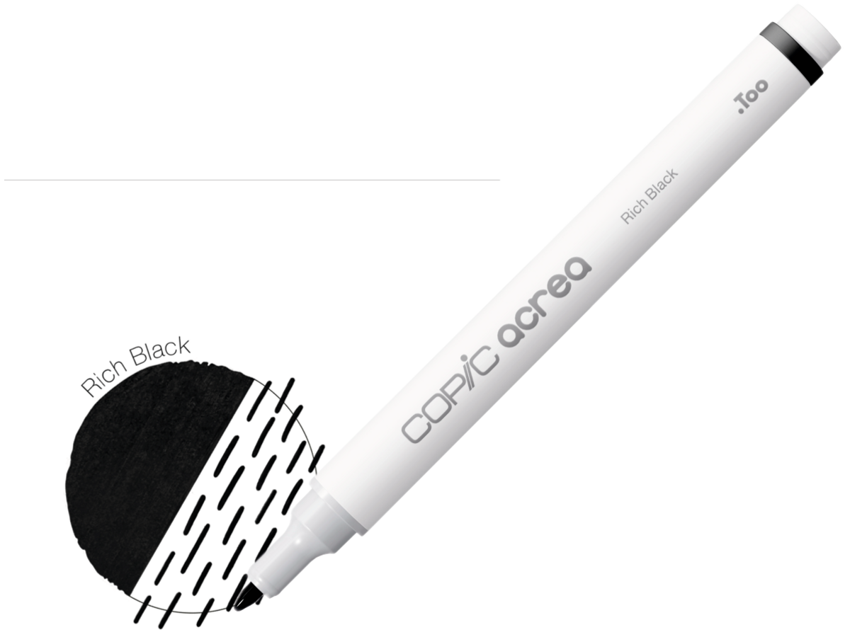 COPIC ACREA MARKER RICH BLACK 1