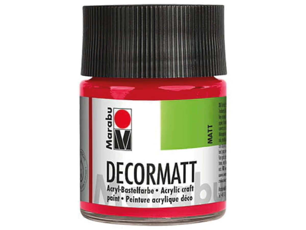 MARABU DECORMATT 50ML 004 GRANAATROOD OP=OP 1