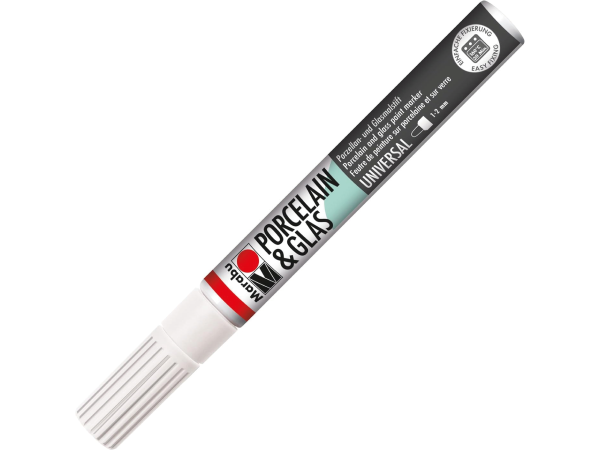MARABU PORZELLAN + GLAS PAINTER 2-4MM 070 WEISS 1