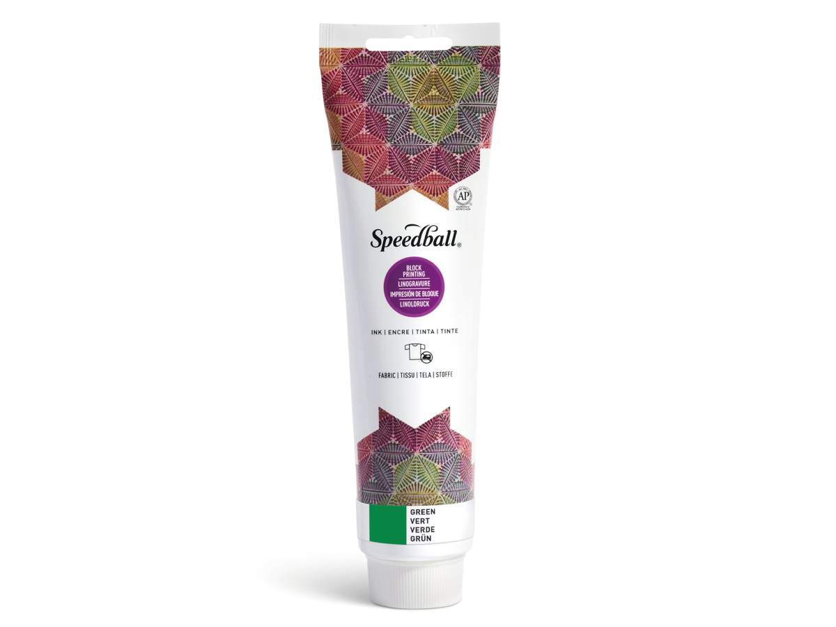 SPEEDBALL FABRIC BLOCKPRINTING INK 148ML GREEN 1