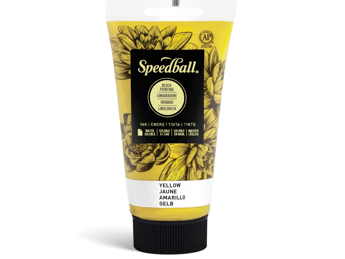 SPEEDBALL WATER-SOLUBLE BLOCKPRINTING INK 75ML GELB 1