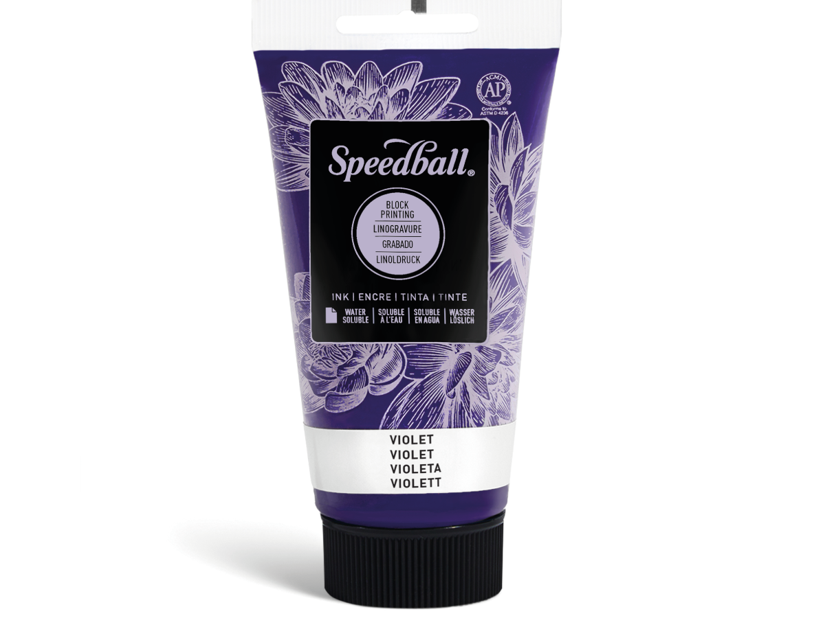 SPEEDBALL WATER-SOLUBLE BLOCKPRINTING INK 75ML VIOLETT 1