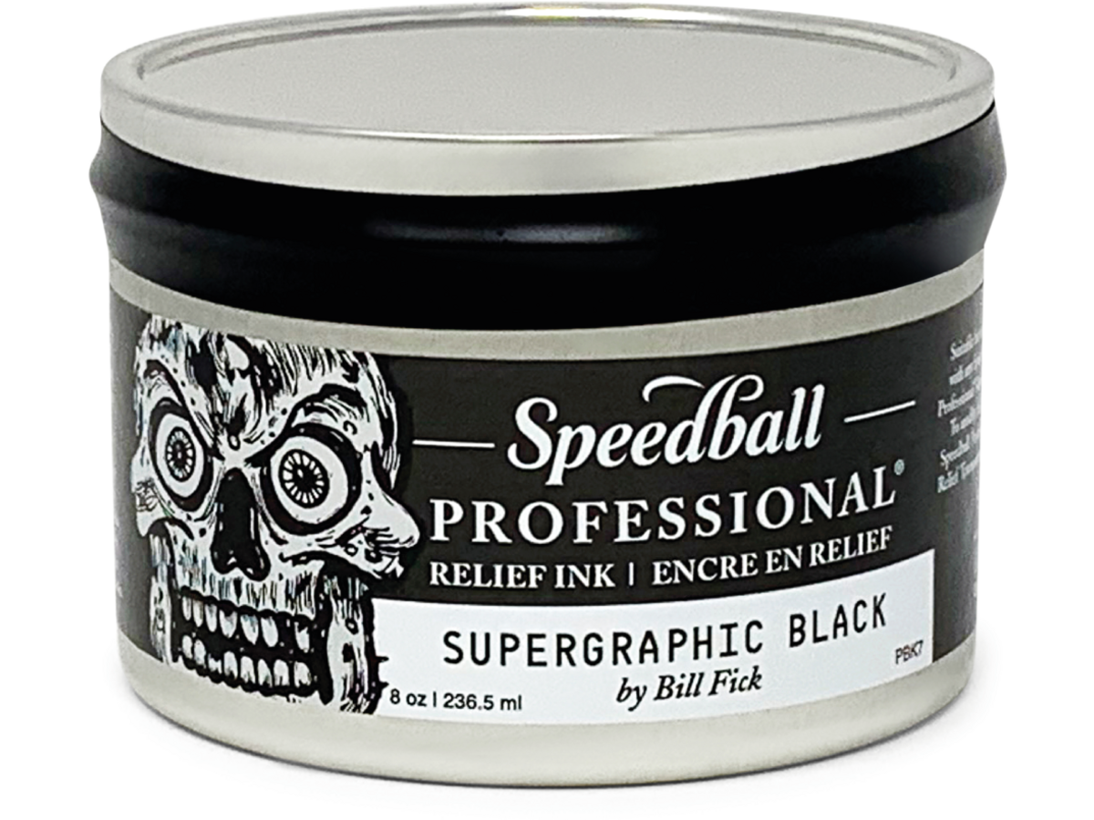 SPEEDBALL PROFESSIONAL RELIEF INK  236ML SERIE 1 SUPERGRAPHIC BLACK 1