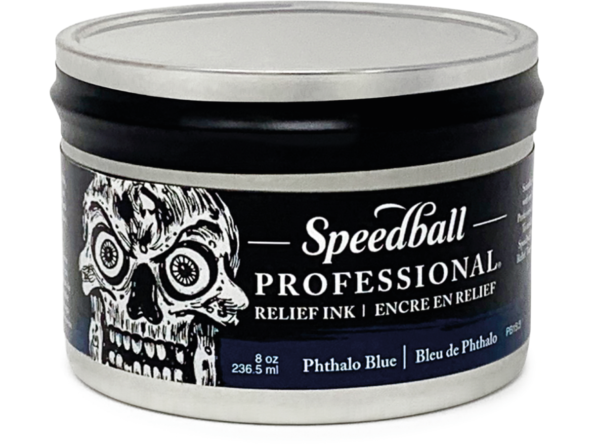 SPEEDBALL PROFESSIONAL RELIEF INK  236ML SERIE 2 PHTHALO BLAU 1