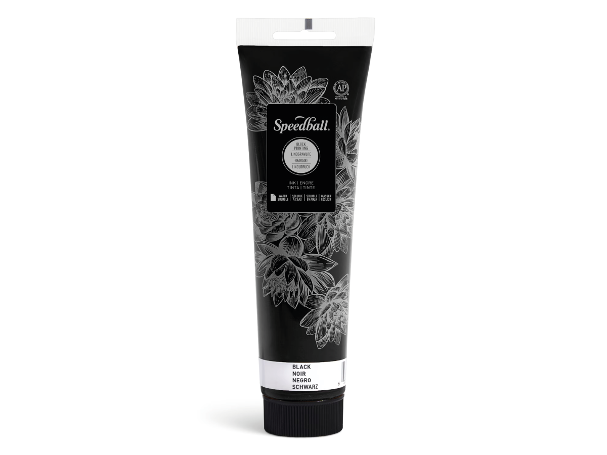 SPEEDBALL WATER-SOLUBLE BLOCK PRINTING INK 148ML SCHWARZ 1