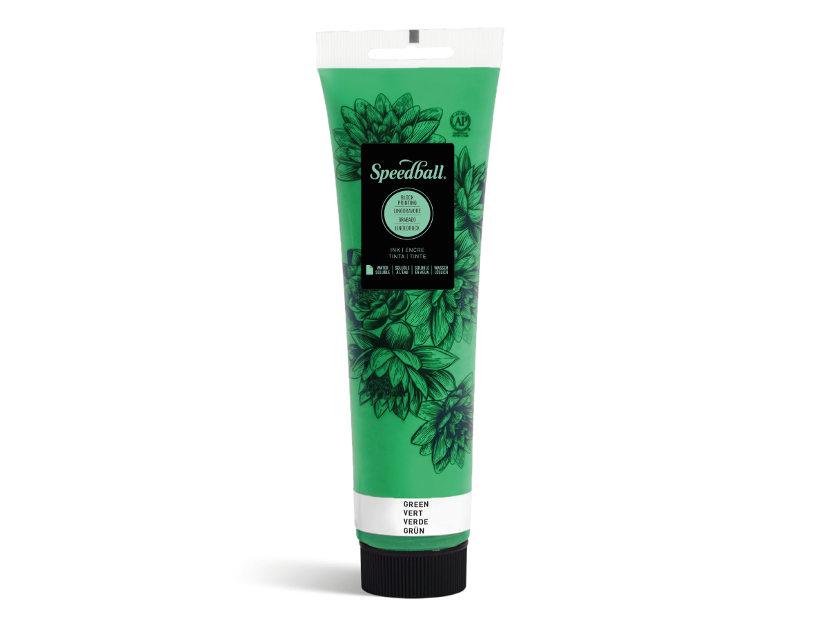 SPEEDBALL WATER-SOLUBLE BLOCK PRINTING INK 148ML GREEN 1