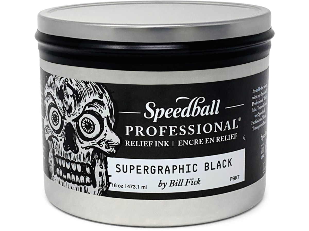 SPEEDBALL PROFESSIONAL RELIEF INK  236ML SERIE 1 SUPERGRAFIC SCHWARZ 1