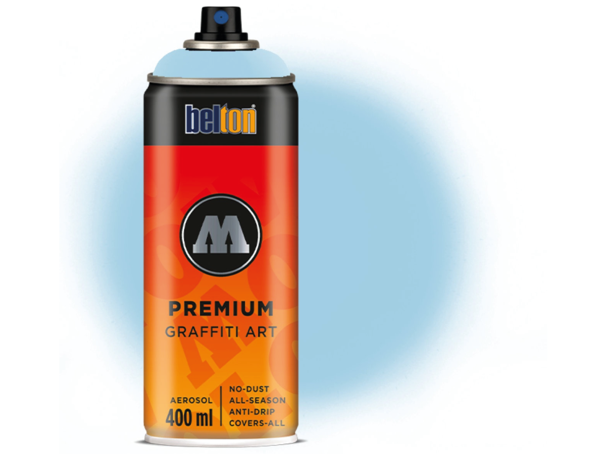 MOLOTOW BELTON PREMIUM 400ML 091 SHOCK BLUE PASTEL 1