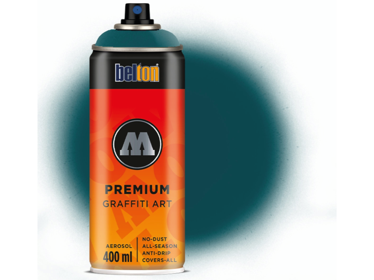 MOLOTOW BELTON PREMIUM 400ML 128 TURQUOISE DARK 1