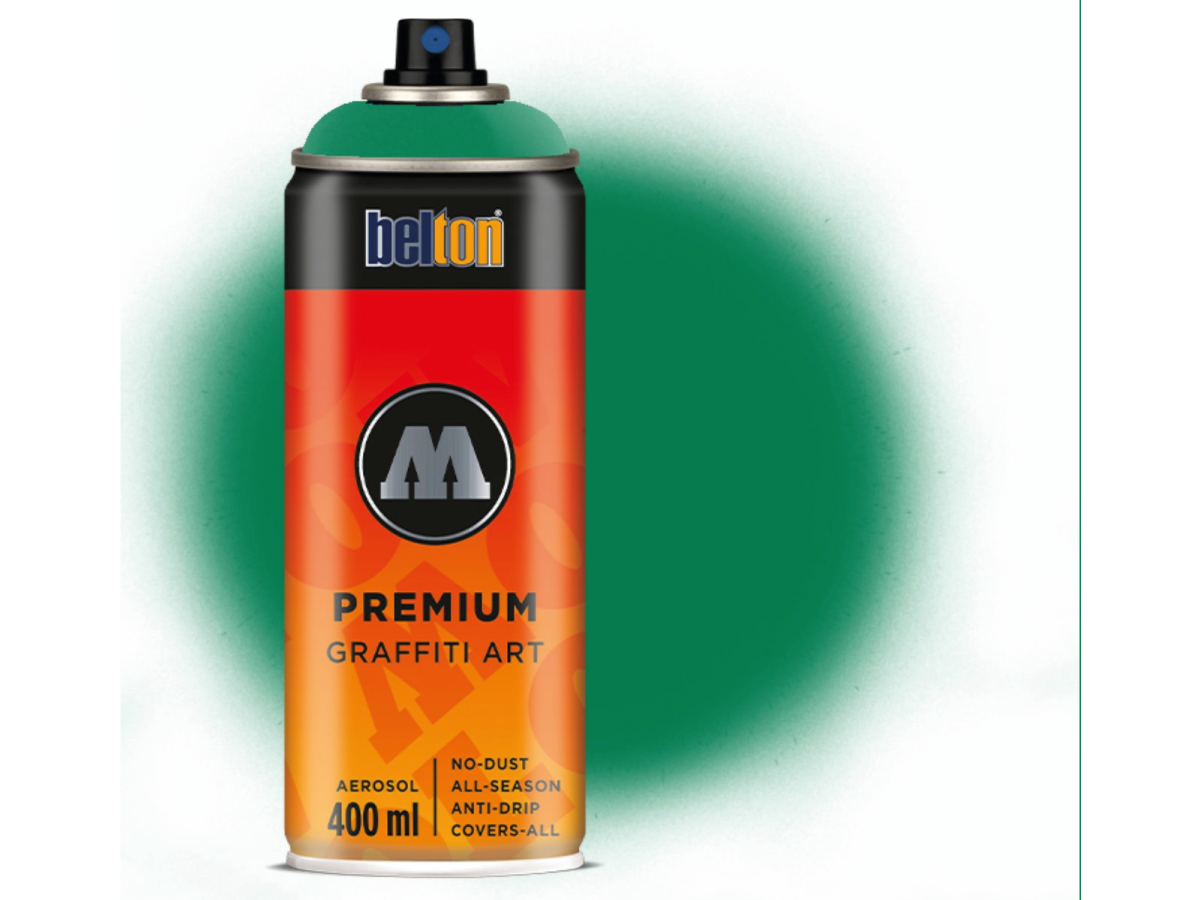 MOLOTOW BELTON PREMIUM 400ML 140 TURQUOISE GREEN 1