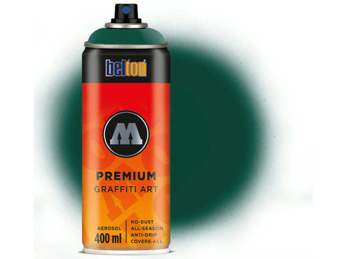 MOLOTOW BELTON PREMIUM 400ML 143 SEAK FUTURE GREEN 1