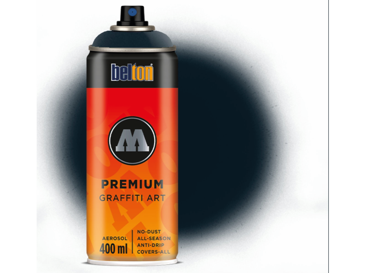 MOLOTOW BELTON PREMIUM 400ML 214 TOAST SIGNAL BLACK 1
