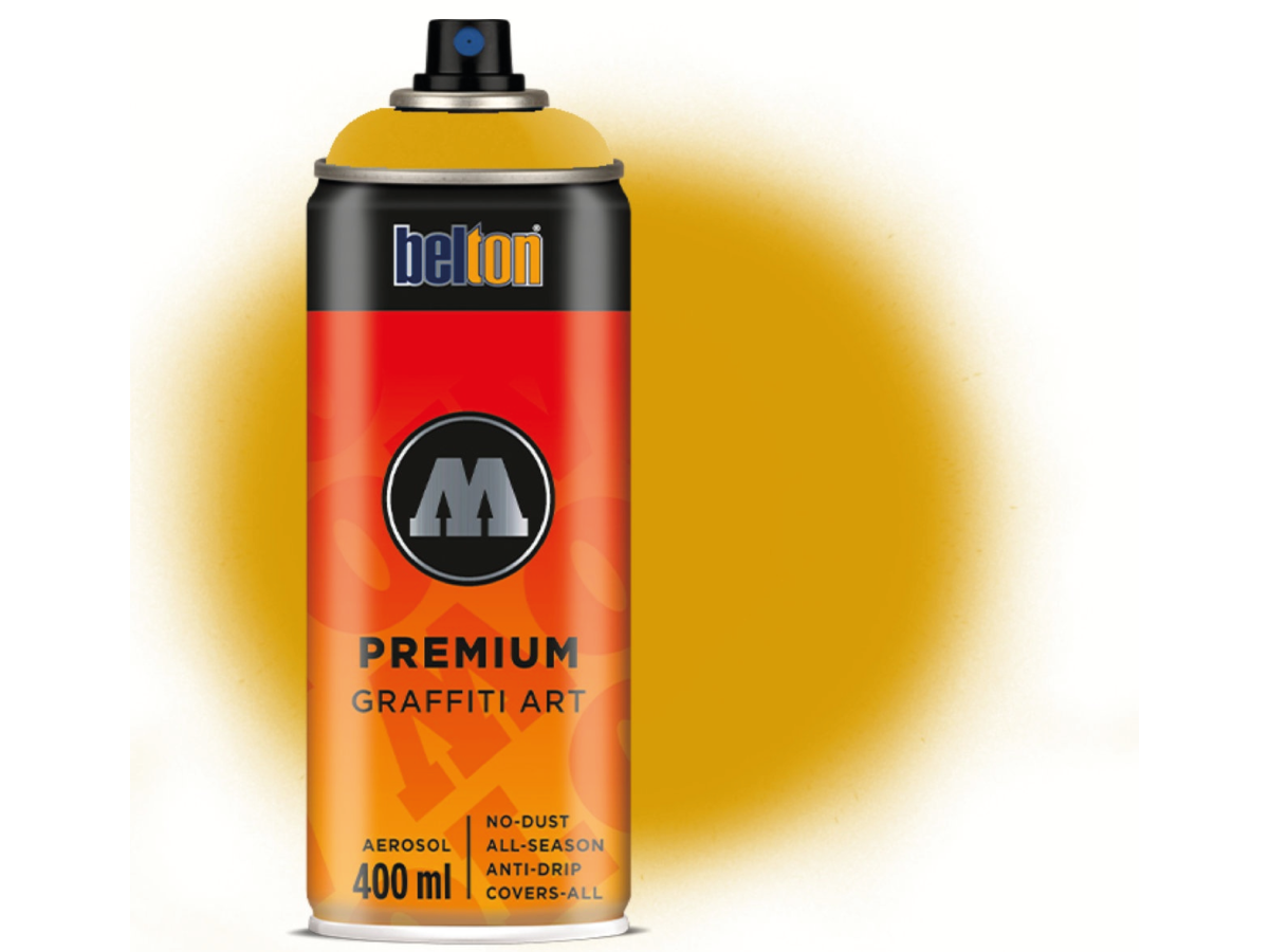 MOLOTOW BELTON PREMIUM 400ML 182-1 MUSTARD YELLOW 1