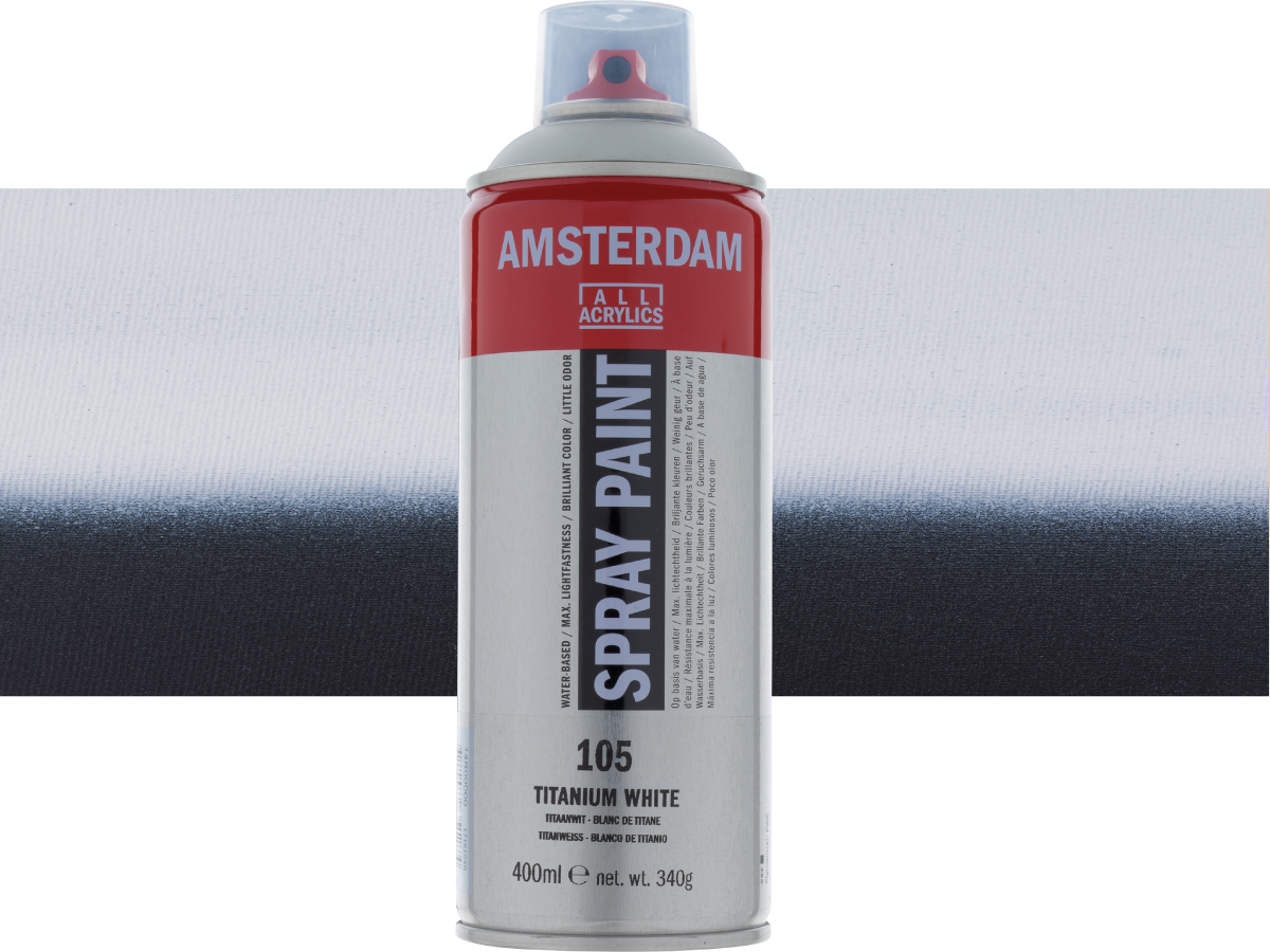 AMSTERDAM SPRAYPAINT 400ML 105 TITANWEISS 1