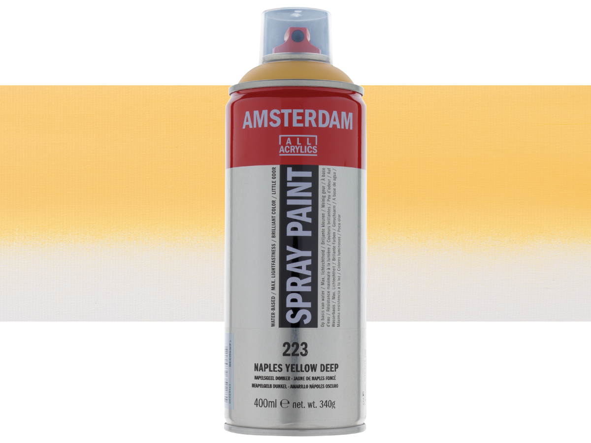AMSTERDAM SPRAYPAINT 400ML 223 NEAPELSGELB DUNKEL 1
