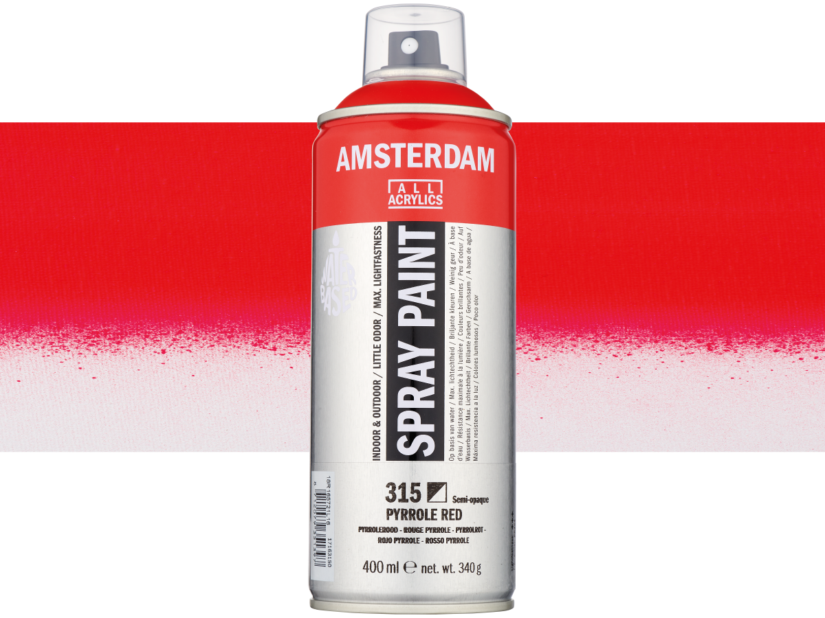 AMSTERDAM SPRAYPAINT 400ML 315 PYRROLROT 1