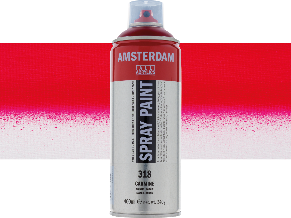 AMSTERDAM SPRAYPAINT 400ML 318 KARMIN 1