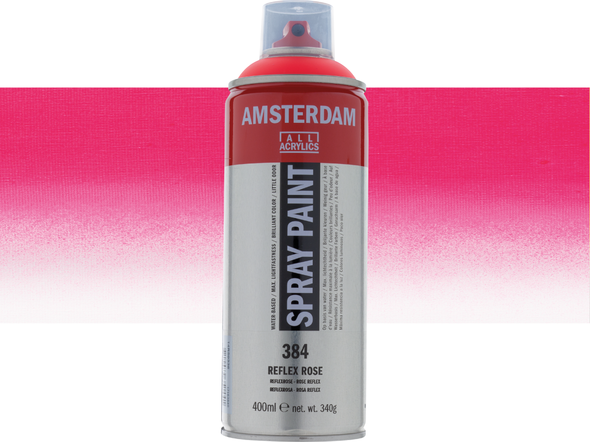 AMSTERDAM SPRAYPAINT 400ML 384 REFLEX ROSA 1