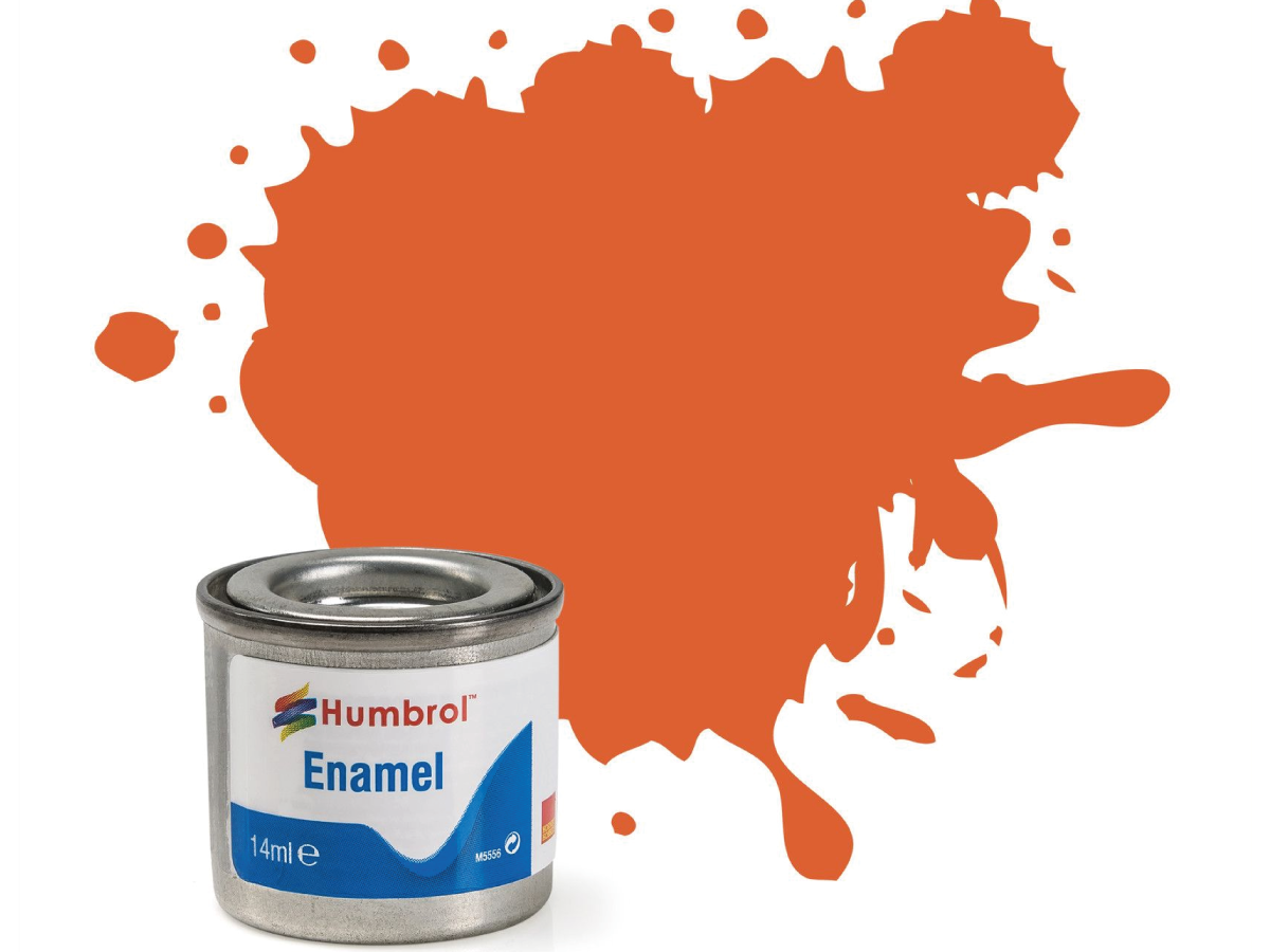 HUMBROL EMAILLE 14ML 082 ORANGE FUTTERUNG MATT 1