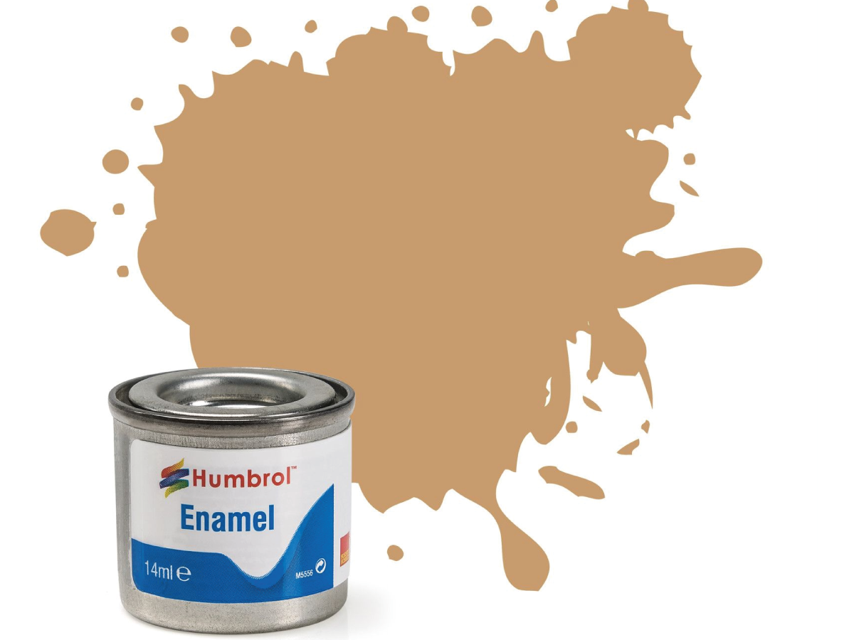 HUMBROL EMAILLE 14ML 094 GELB BRAUN MATT 1