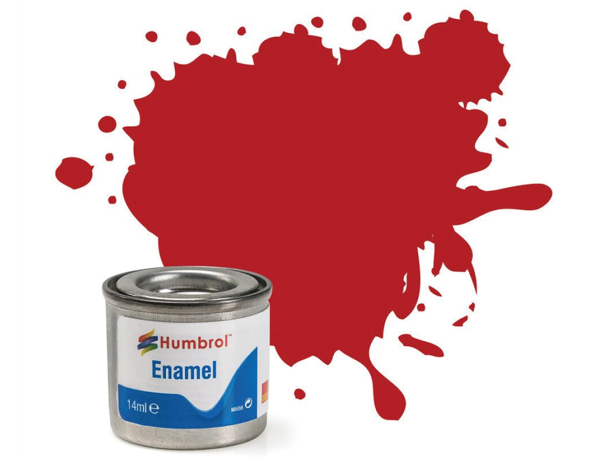 HUMBROL EMAILLE 14ML 153 SIGNALROT MATT 1