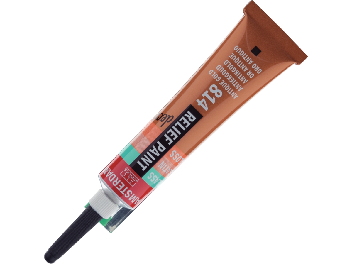 AMSTERDAM RELIEFPAINT 20ML 814 ANTIQUE GOLD 1