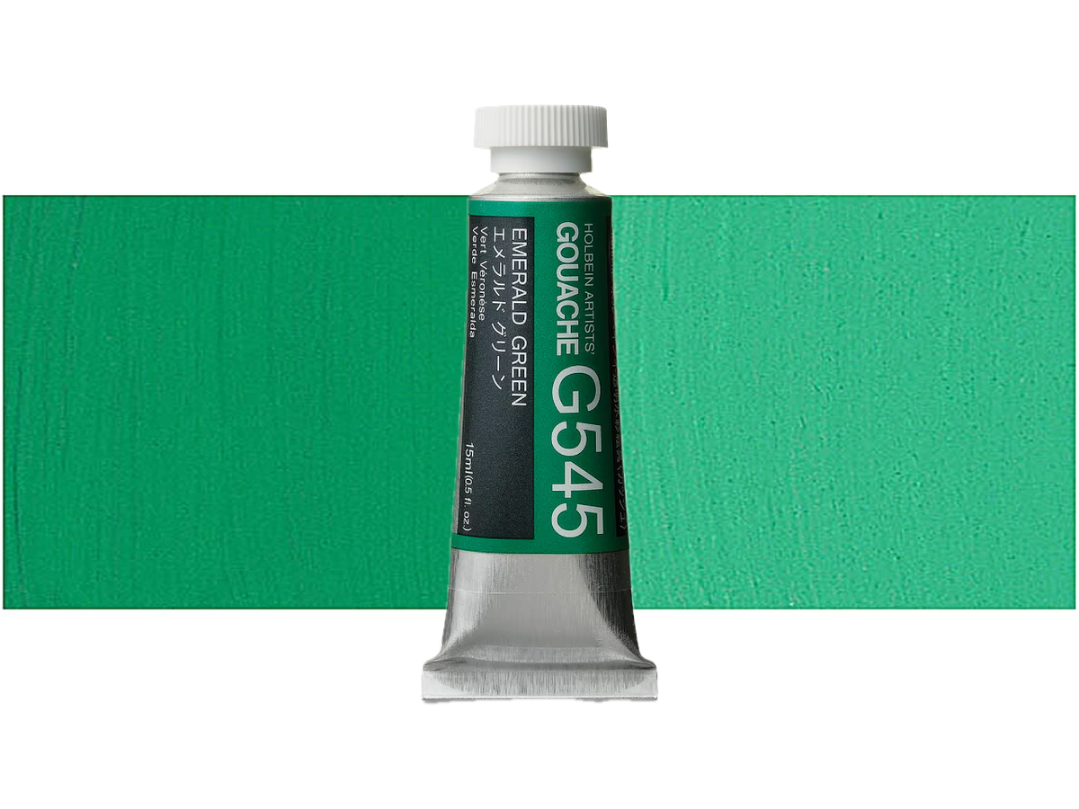 HOLBEIN ARTISTS' GOUACHE 15ML EMERALD GREEN NOVA G545 1