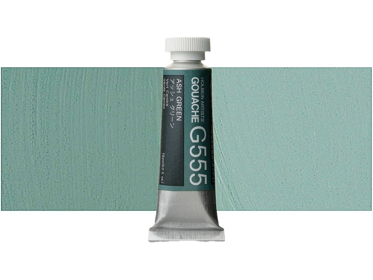 HOLBEIN ARTISTS' GOUACHE 15ML ASH GREEN G555 1