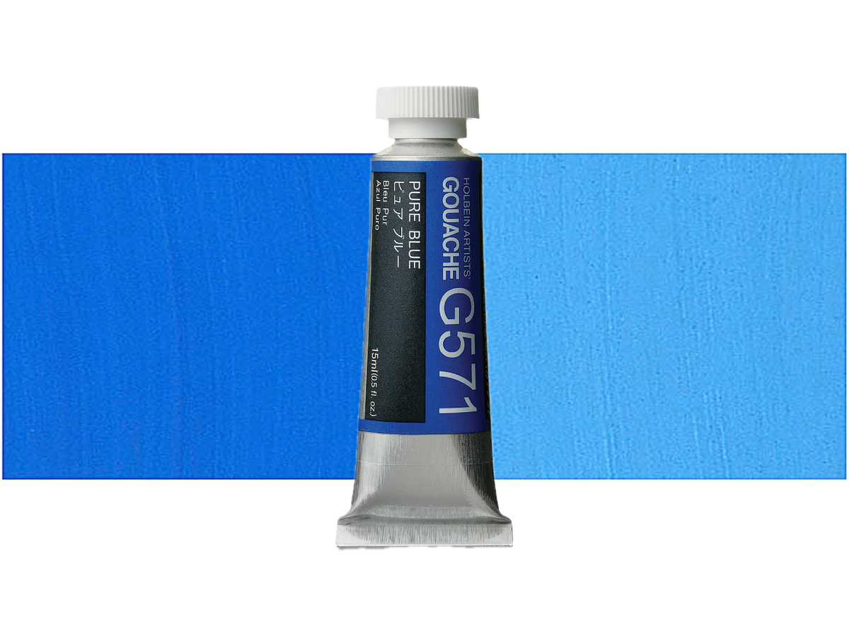 HOLBEIN ARTISTS' GOUACHE 15ML PURE BLUE G571 1
