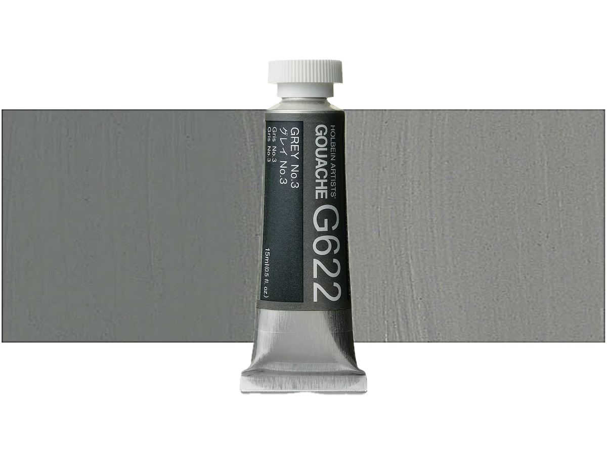HOLBEIN ARTISTS' GOUACHE 15ML GREY NO.3 G622 1