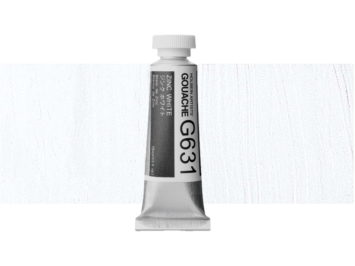 HOLBEIN ARTISTS' GOUACHE 15ML ZINC WHITE G631 1