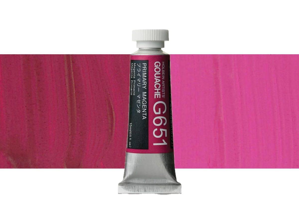 HOLBEIN ARTISTS' GOUACHE 15ML PRIMARY MAGENTA G651 1