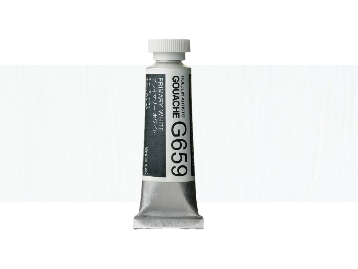 HOLBEIN ARTISTS' GOUACHE 15ML PRIMARY WHITE G659 1