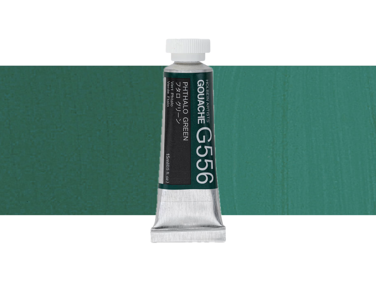 HOLBEIN ARTISTS' GOUACHE 15ML PHTALO GREEN G556 1