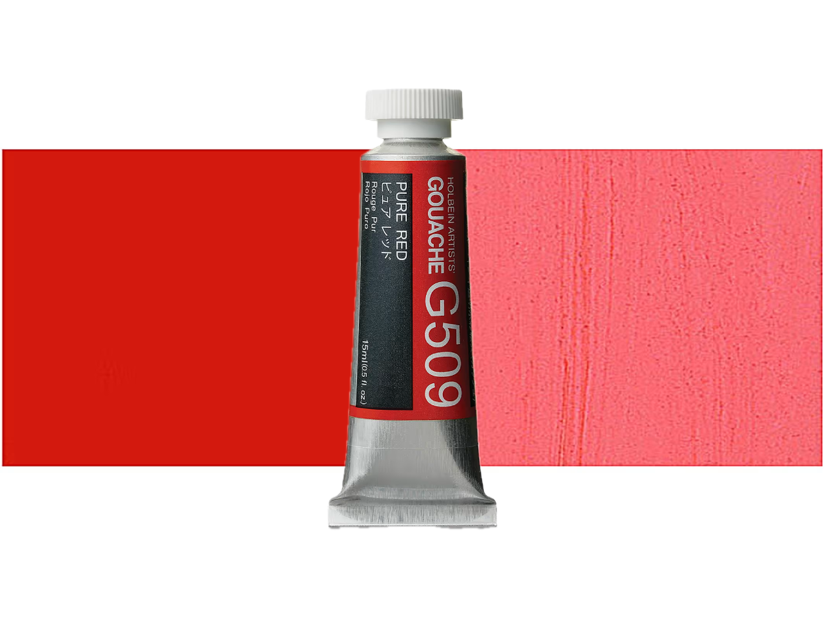 HOLBEIN ARTISTS' GOUACHE 15ML PURE RED G509 1